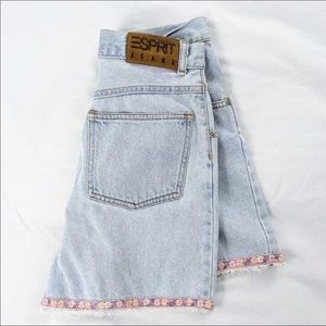 Vintage Esprit high waist denim shorts